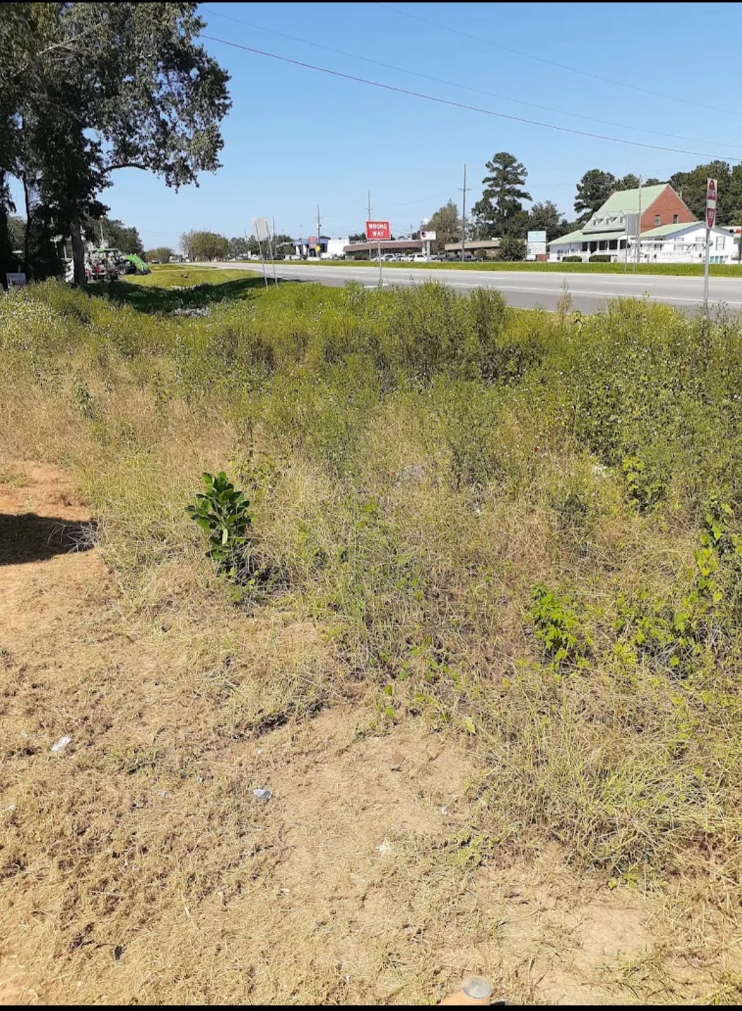 Roadside ditch and right-of-way brush clearing